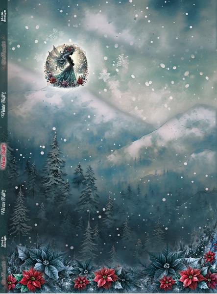 Winter Fairy - großes Panel - French Terry